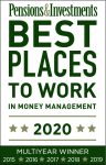 Pensions and Investments Best Places To Work In Money Management Award 2020